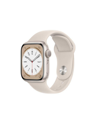 Apple Watch S8 Cellular 45mm Starlight Aluminium Case with