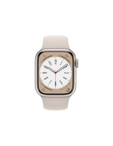 Apple Watch S8 Cellular 45mm Starlight Aluminium Case with