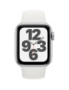 Apple Watch SE2 GPS 44mm Silver Aluminium Case with White Sport