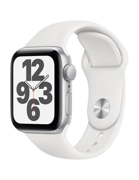 Apple Watch SE2 GPS 44mm Silver Aluminium Case with White Sport