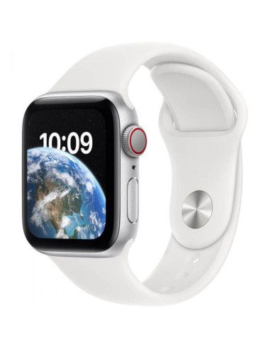 Apple Watch SE2 GPS 40mm Silver Aluminium Case with White Sport