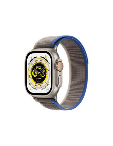 Apple Watch Ultra Cellular, 49mm Titanium Case with Blue/Gray