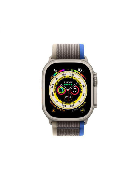 Apple Watch Ultra Cellular, 49mm Titanium Case with Blue/Gray