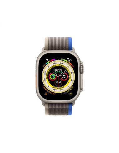 Apple Watch Ultra Cellular, 49mm Titanium Case with Blue/Gray