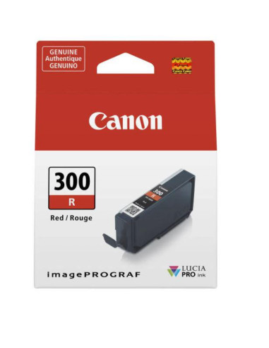 Cartus cerneala Canon PFI300R, Red, capacitate 14.4ml, pentru