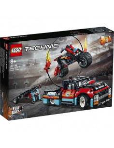 Lego Technic 42106: Camion Și Motocicletă Pentru Cascadorii
