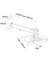 Suport videoproiector perete Reflecta,120RA