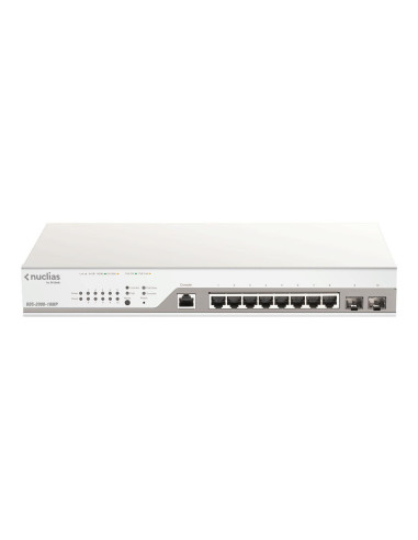 D-Link Switch DBS-2000-10MP, 8 porturi Gigabit POE, 2 porturi