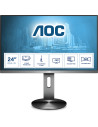 Monitor 23.8" AOC I2490PXQU BT, FHD 1920*1080, 60 Hz, WLED, IPS, 16 9, 4 ms, 1000 1, 250 cd mp, 178 178, Flicker-free, Low blue