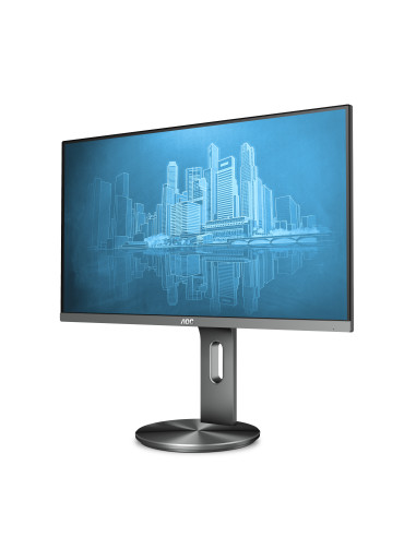 Monitor 23.8" AOC I2490PXQU BT, FHD 1920*1080, 60 Hz, WLED, IPS, 16 9, 4 ms, 1000 1, 250 cd mp, 178 178, Flicker-free, Low blue