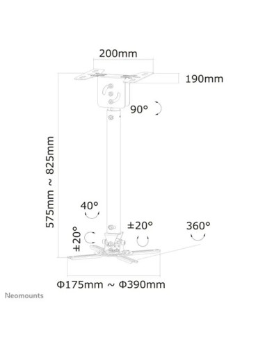 Suport Proiector pentru tavan, Neomounts by Newstar