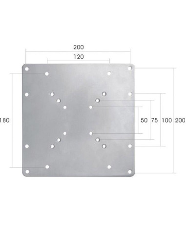 Adaptor VESA Neomounts by Newstar FPMA-VESA200, 200x200mm