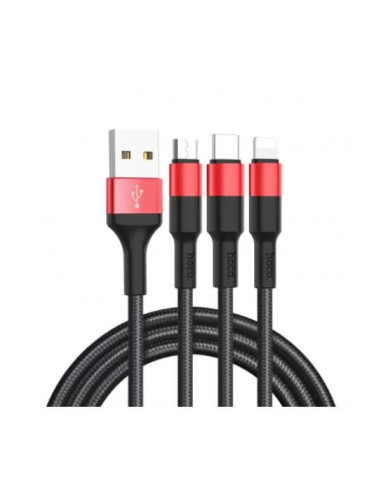 Cablu Incarcare USB - Lightning / USB Type-C / MicroUSB HOCO
