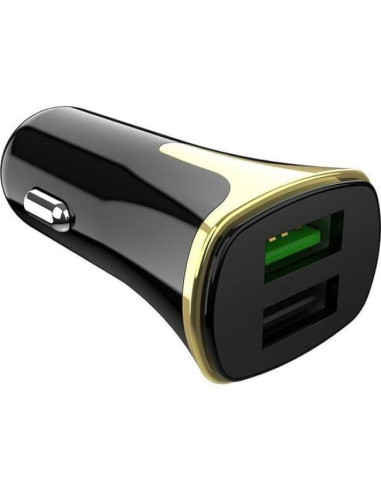 Incarcator Auto USB HOCO Z31, Quick Charge, 2 X