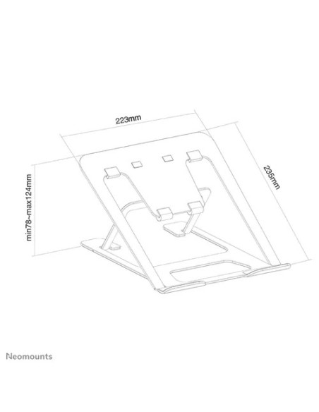 Neomounts by Newstar NSLS085BLACK foldable laptop stand for