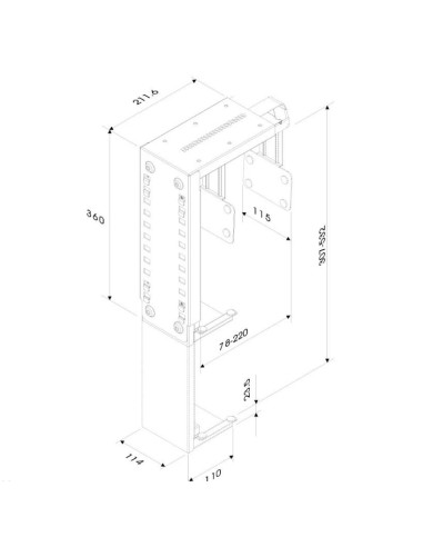 Neomounts by Newstar CPU-D100BLACK Under Desk si On-Wall PC