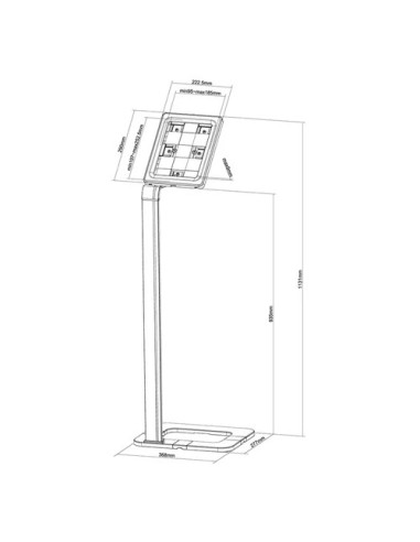 Neomounts by Newstar TABLET-S100SILVER Tablet Desk Stand -