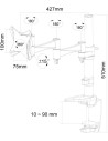 Suport Monitor de Birou, Neomounts by Newstar FPMA-D1330BLACK