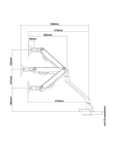 Suport Monitor de Birou, Neomounts by Newstar FPMA-D750BLACK