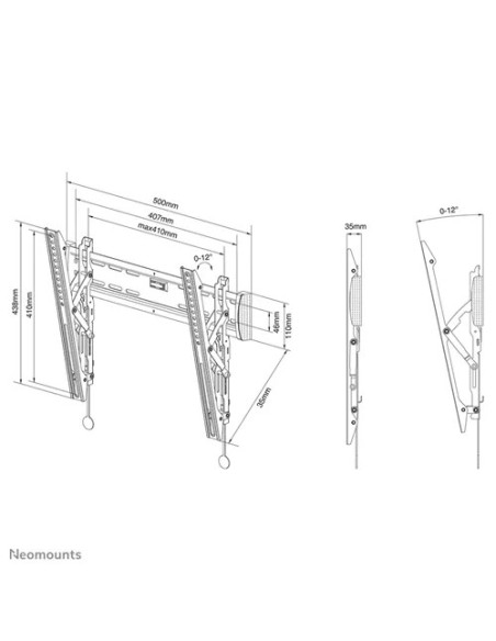 Suport TV de perete Neomounts by Newstar Select NM-W345BLACK