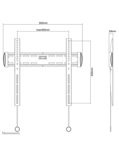 Suport TV de perete Neomounts by Newstar Select NM-W340BLACK