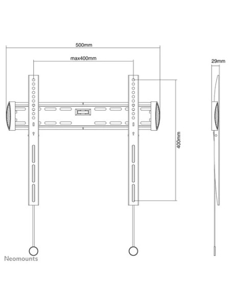 Suport TV de perete Neomounts by Newstar Select NM-W340BLACK