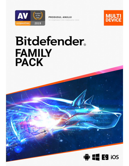 Licenta retail Bitdefender Family Pack - protectie