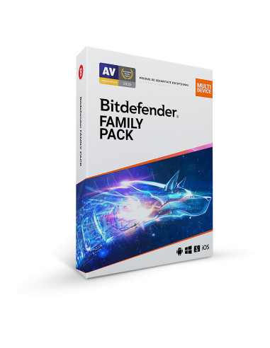 Licenta retail Bitdefender Family Pack - protectie
