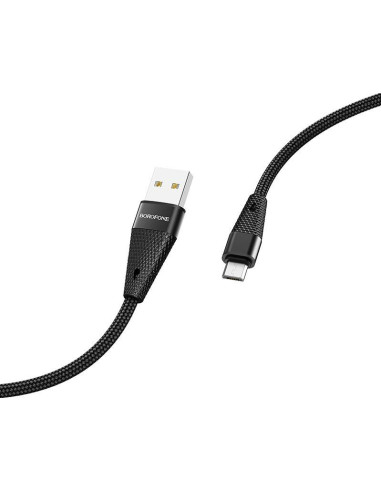 Borofone BU10 / Cablu date USB to MicroUSB, Textil