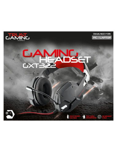 Casti cu microfon Trust GXT 322 Carus Gaming,