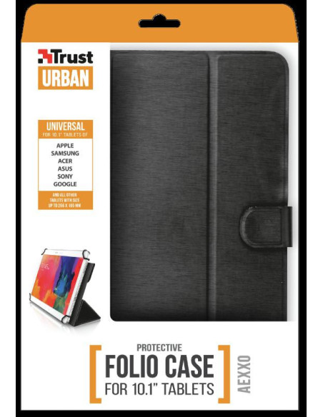 Trust Aexxo Universal Folio Case for 10.1" tablets -,TR-21068
