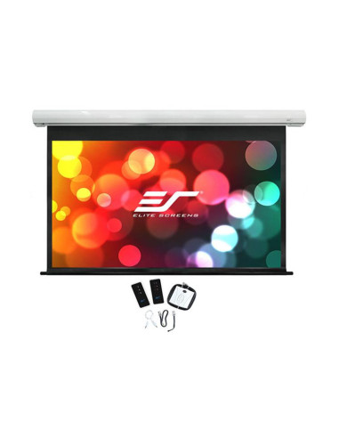 Ecran proiectie electric, perete/tavan, 299 x 168 cm, Home