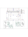 Ecran proiectie electric, perete/tavan, 203.7 x 114 cm