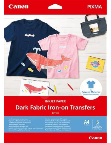 CANON DARK FABRIC IRON-ON TRANSFER A4, DF-101, greutate125