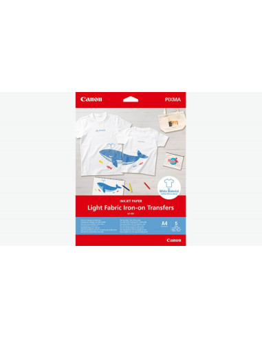 CANON LIGHT FABRIC IRON-ON TRANSFER A4, LF-101, greutate125
