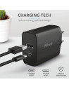 Incarcator rapid pentru perete QMAX USB C+A WALL CHARGER