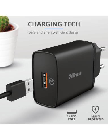 Incarcator rapid pentru perete Qmax 18W Ultra-Fast USB-A Wall