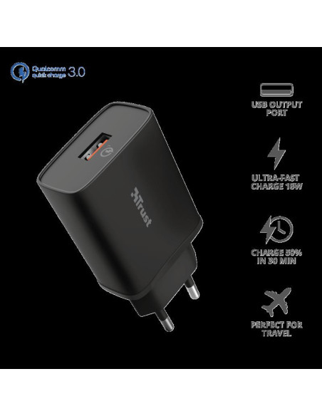 Incarcator rapid pentru perete Qmax 18W Ultra-Fast USB-A Wall