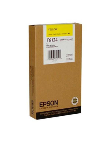Cartus cerneala Epson T6124, yellow, capacitate 220ml, pentru
