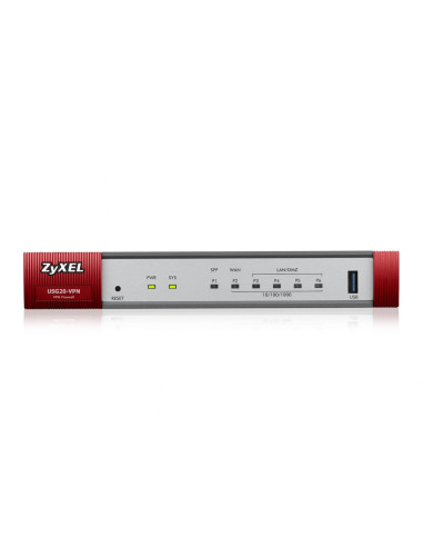 Zyxel ZyWALL USG20-VPN, 10xIPSec VPN, up to 15xSSL, 4x 1Gbps