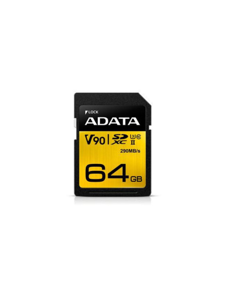 ASDX64GUII3CL10-C,Card memorie ADATA SDXC Premier ONE 64GB UHS-II U3 Clasa 10