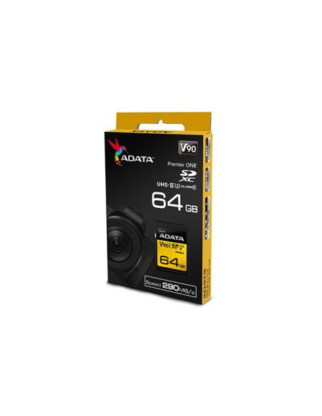 ASDX64GUII3CL10-C,Card memorie ADATA SDXC Premier ONE 64GB UHS-II U3 Clasa 10