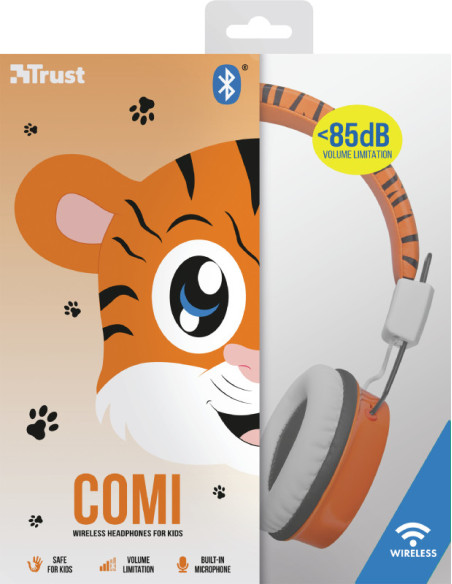 Casti cu microfon Trust Comi Bluetooth Kids, wireless,