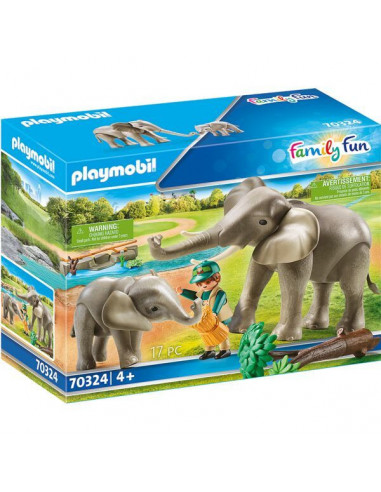 Playmobil: Elefanți în incinta exterioară 70324,70324