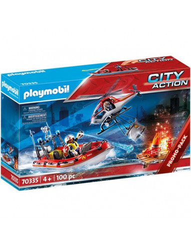 Playmobil: Pompieri cu elicopter și navă 70335,70335