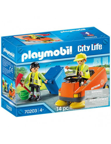 Playmobil City Life, Mașină de măturat stradal - 70203,70203