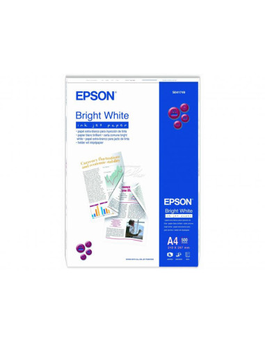 Hartie foto Epson S041749, dimensiune A4, 500 coli, tip bright