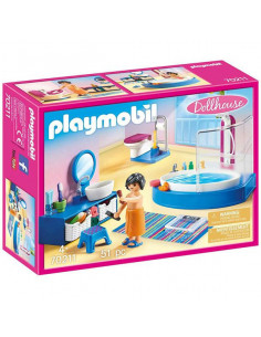 Playmobil Dollhouse, Baie cu cadă de baie - 70211,70211