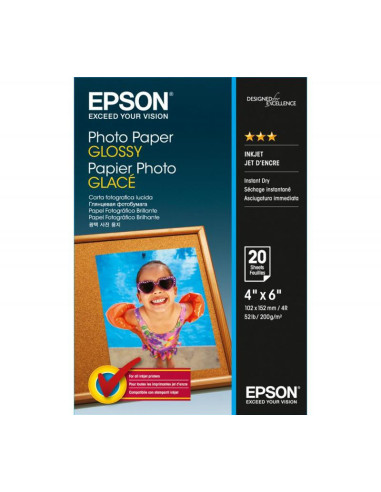 Hartie foto Epson S042546, dimensiune 10x15cm, 20 coli, tip