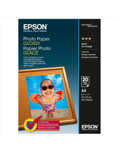 Hartie foto Epson S042538, dimensiune A4, 20 coli, tip glossy